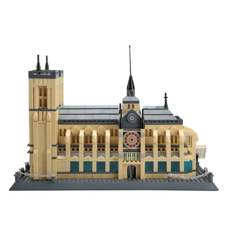 

Architecture NOTRE DAME CATHEDRAL of Paris Building Blocks Classic Landmark Model Bricks Toys For Children