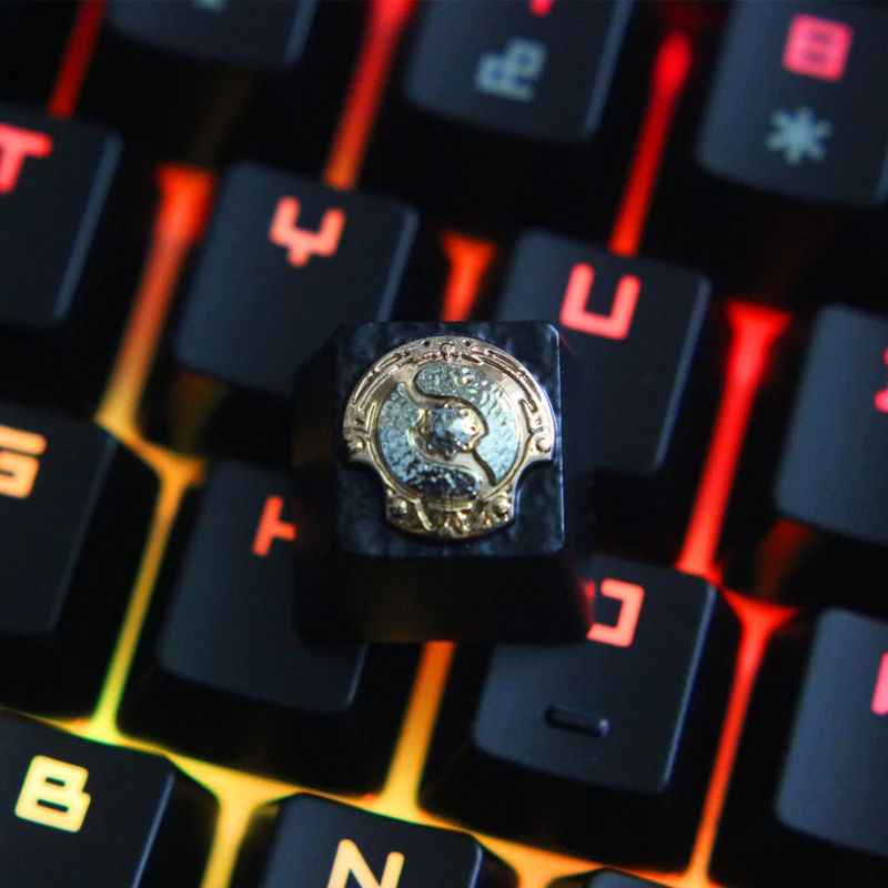  1pc Zinc Aluminium Alloy Key Cap Mechanical Keyboard keycap for Marvel LOL DOTA 2 Overwatch R4 Heig