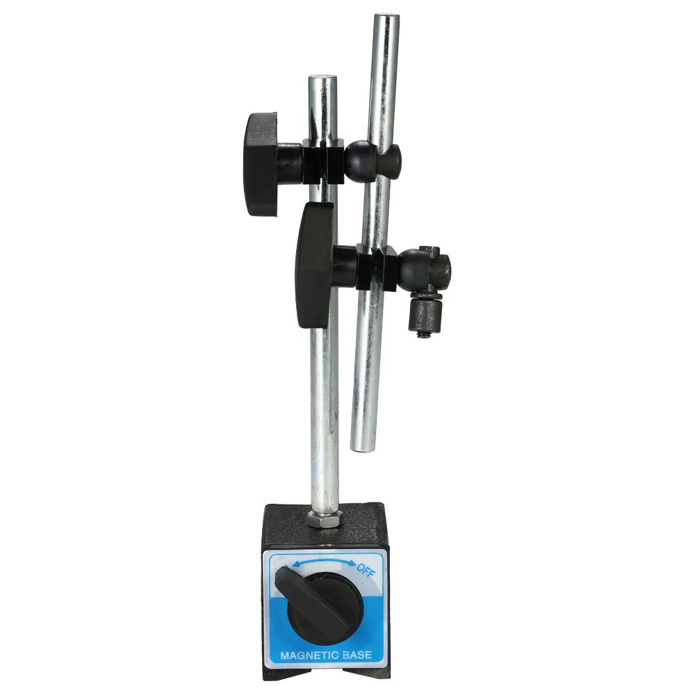

Magnetic Base Holder Iron Mini Flexible Bracket Tool with Double Adjustable Pole for Leverage Dial Indicator Test Gauge