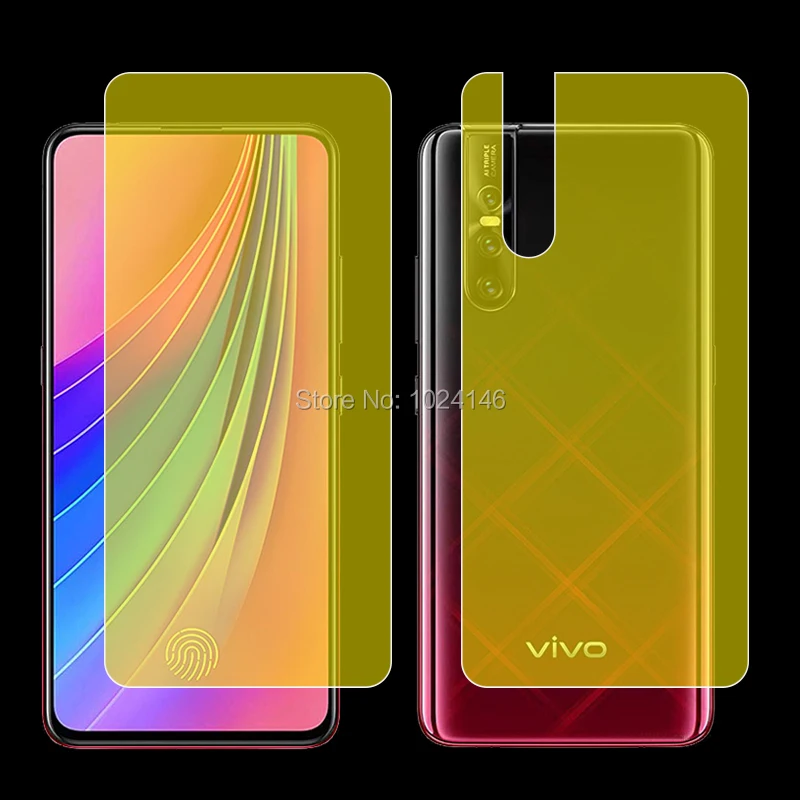 Front / Back Full Coverage Clear Soft TPU Film Screen Protector For vivo V15 Pro 6.39\