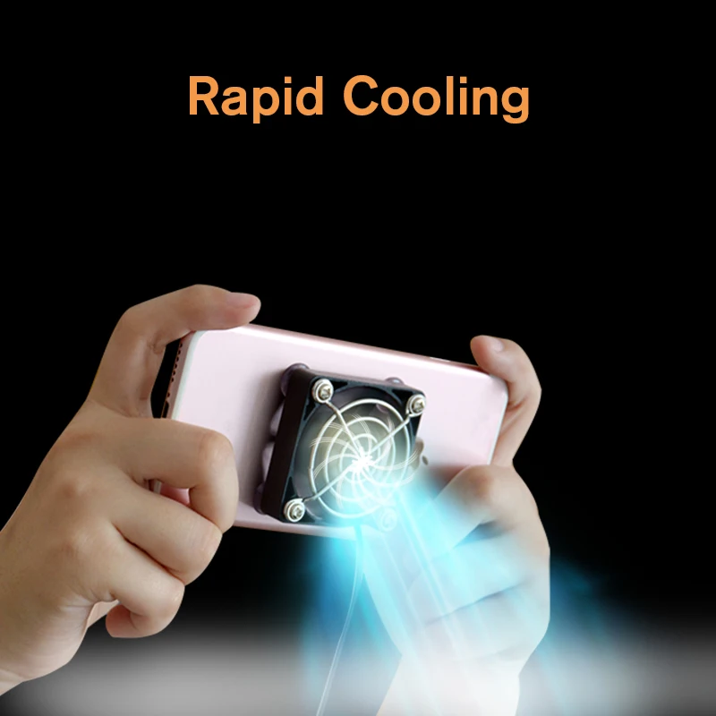 

Mobile Phone USB Cooler Fan Holder Cooling Pad Gamepad Game Gaming Shooter Radiator Controller Heat Sink Universal Portable