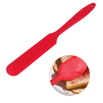 

Kitchen Silicone Scraper Cake Cream Butter Spatula Mixing Batter Scraper Brush Handle Cook Tool Kitchenware