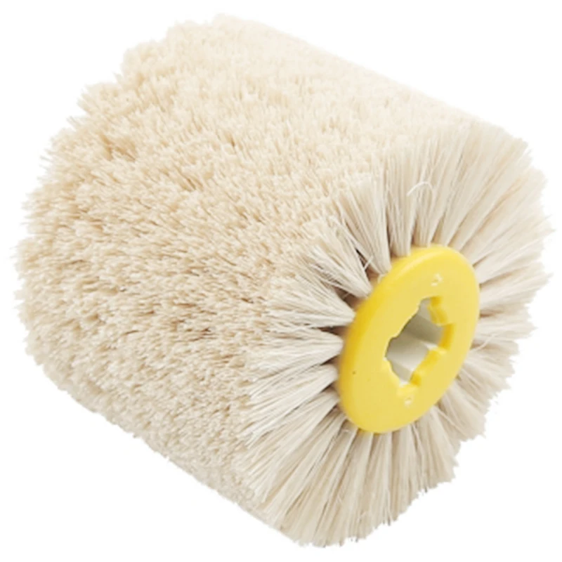 

1 Pcs 120x100x19Mm Sisal Bristle Polishing Waxing Wheel Brush For Annatto Rosewood Furniture Surface Mirror Finish