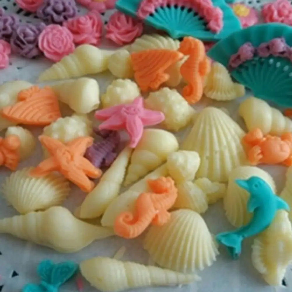 NEW Creative Silicone Ice Mold Underwater World Conch Shell Chocolate Model Ice Grid Mold DIY Decorative Cake Mold #BO