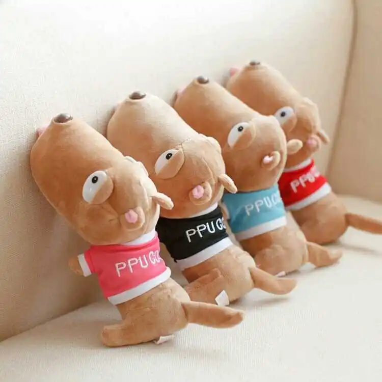 

10 pcs/lot dog plush toy anime Papa Dog PPUCOO backpack pendant doll 30cm soft pillow car party supplies gift