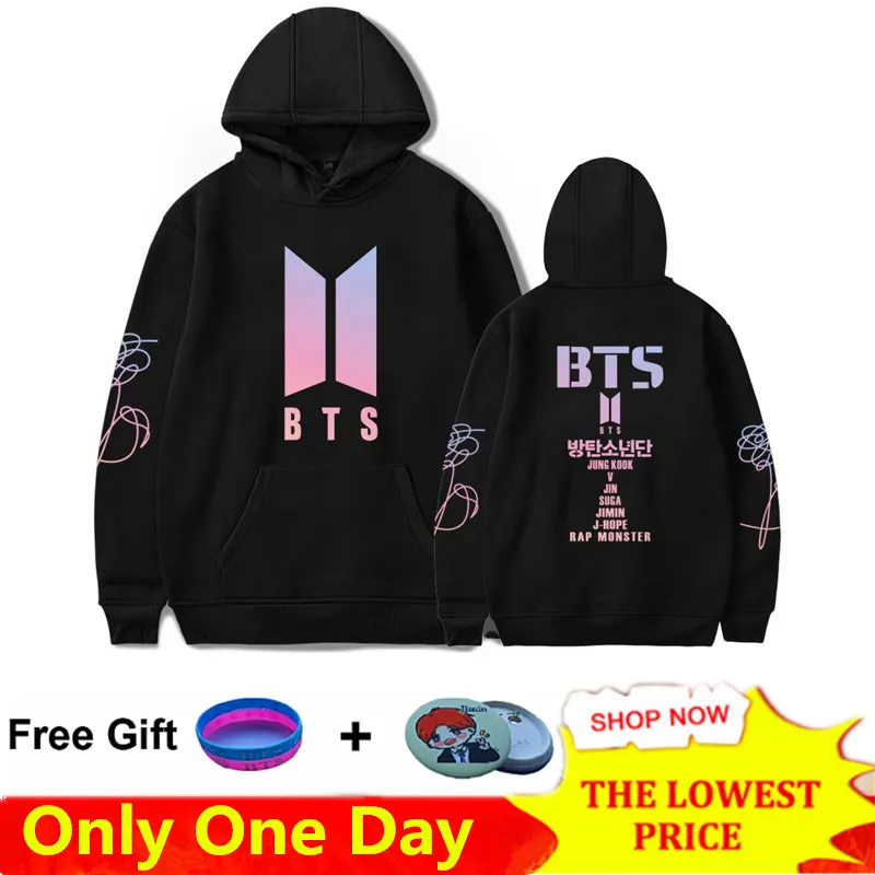 

BTS Hoodies Women Oversize Sweatshirt Womens Clothing BTS Moletom Pullover Casual Clothing Hoodies Kpop BTS Fan Popular Clothing