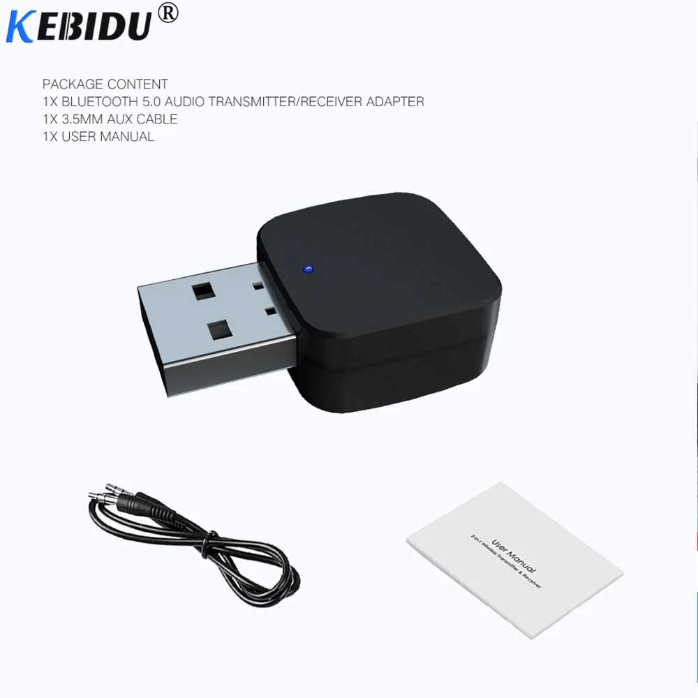 Беспроводной Bluetooth передатчик KEBIDU 5 0 мини приемник AUX стереозвук адаптер для