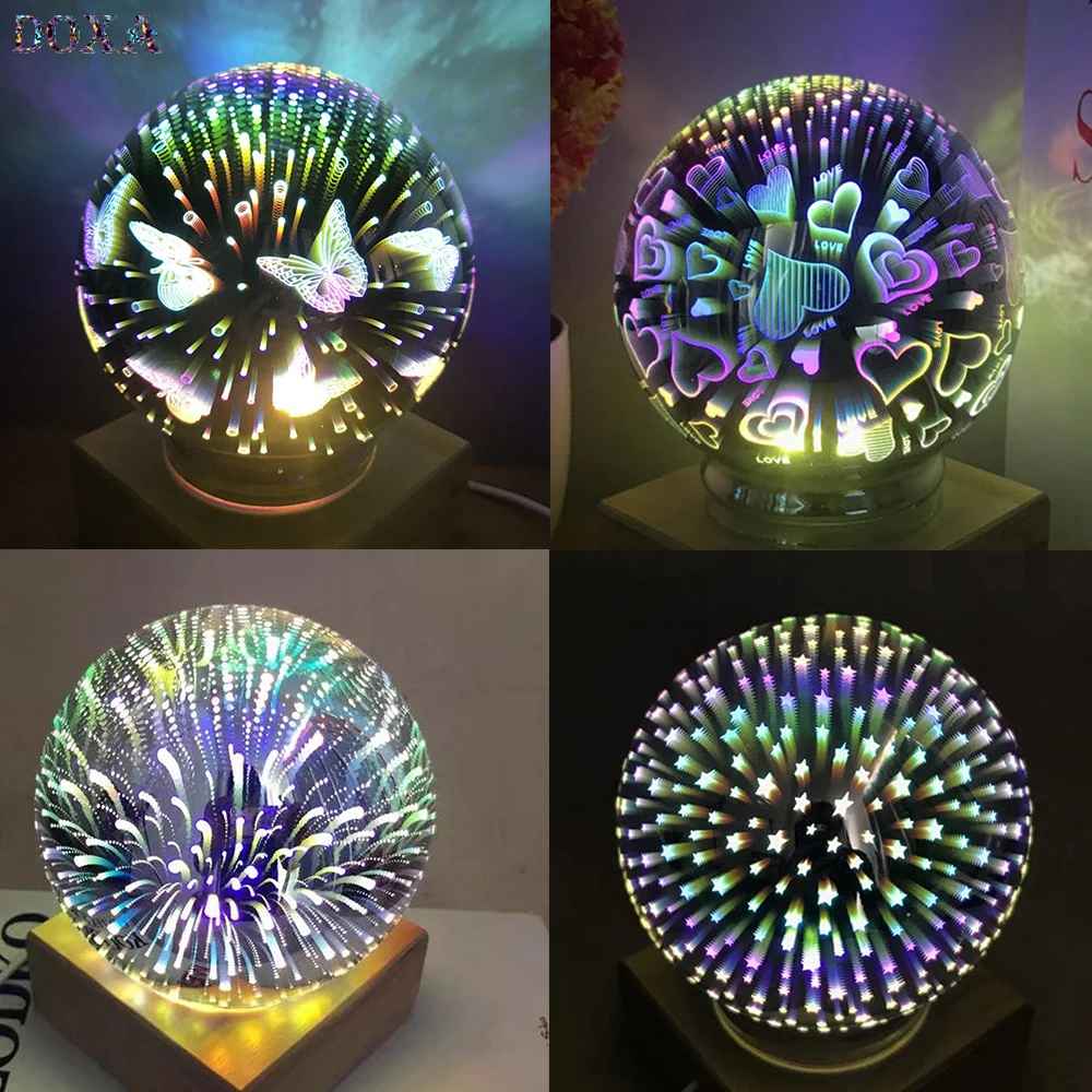 DOXA 3D Стекло мяч звездное небо Star Light Таблица Луны лампа сказка Феерверки ночные