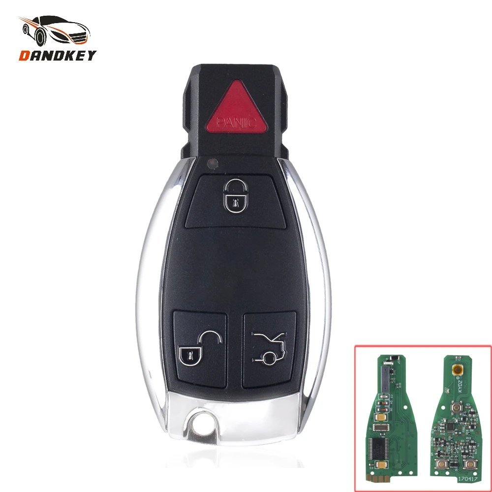 Dandkey 3 + 1/4 кнопочный брелок для Mercedes Benz W169 W203 W210 W215 W219 W906 2001 2010 IYZ3312 315 МГц вход умный