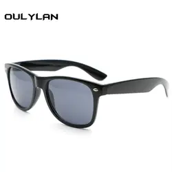 Oulylan Винтаж солнцезащитные очки для женщин для мужчин черный рамки защита от солнца очки ретро