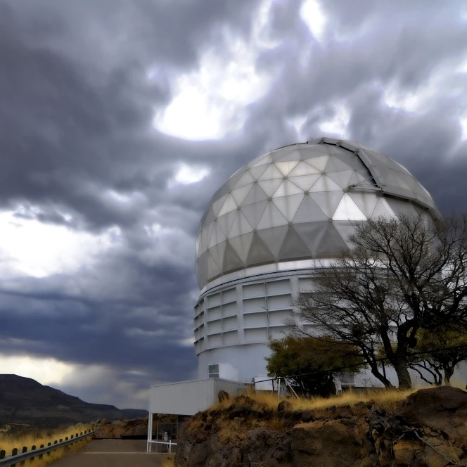 Hobby Eberly Telescope observatory dome at McDonald