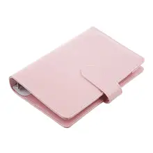 A5leather спиральная записная книжка, органайзер для офиса, еженедельник/Органайзер, милое кольцо, дневник, канцелярские принадлежности A5 A6(розовый
