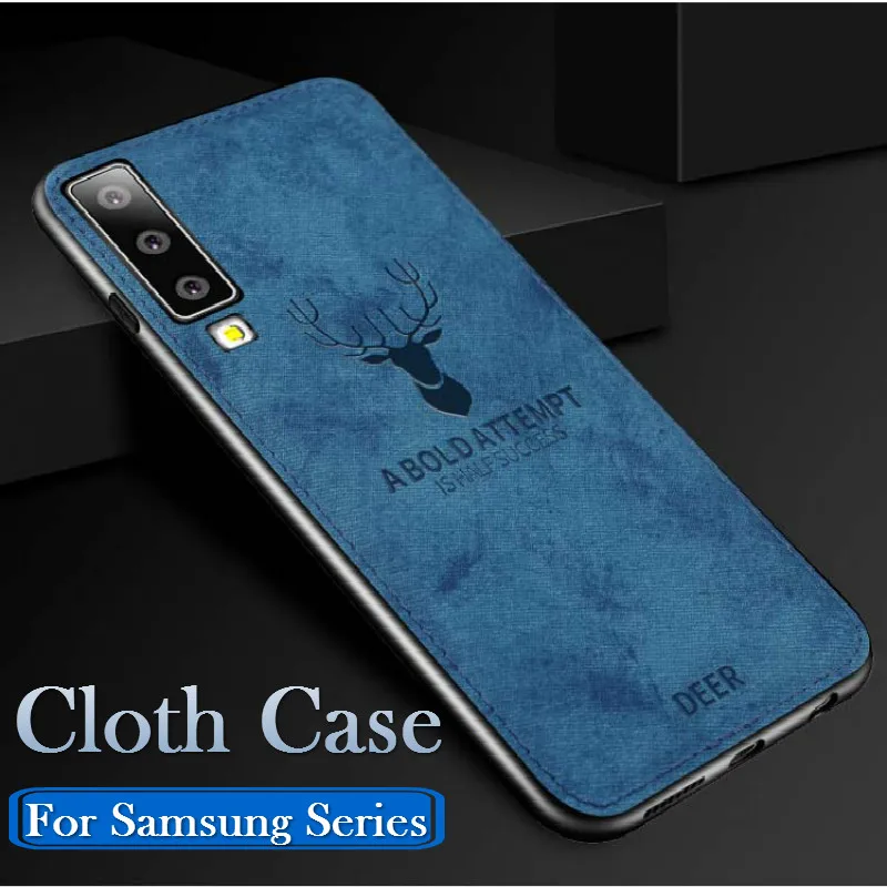 

Reto Cloth Texture Cases For Samsung A30 A50 M10 M20 M30 Back Cover on Galaxy S8 S9 S10 Plus S10E S7 Edge A750 Phone Case Capas