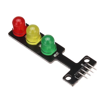 

CLAITE 5V LED Traffic Light Display Module Electronic Building Blocks Board For Arduino NEW