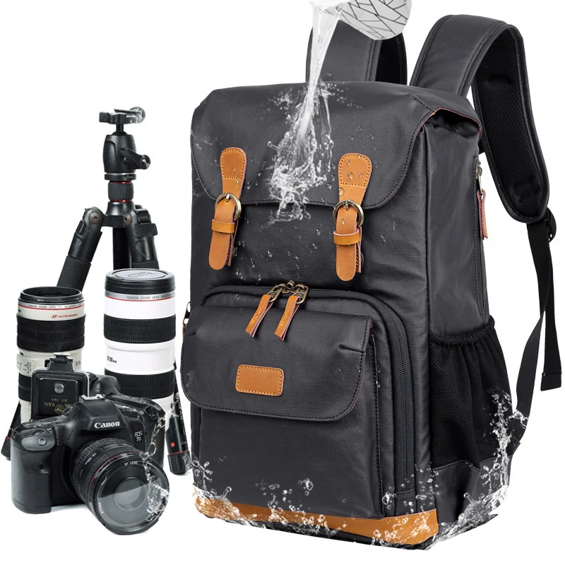 Водонепроницаемая Холщовая Сумка для камеры DSLR многофункциональная сумка