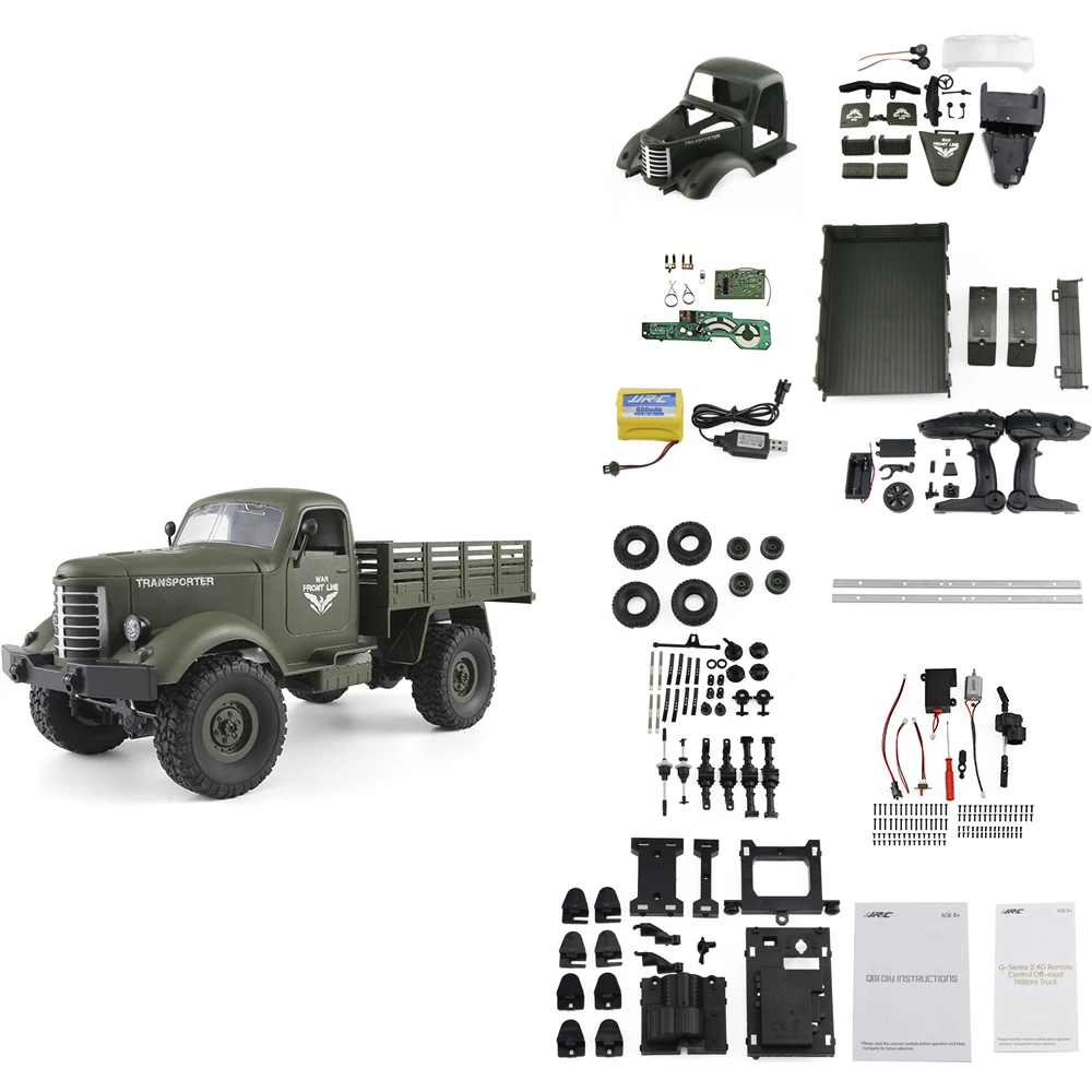

JJR/C Q61K 1/16 2.4G 4WD RC Off-road Truck Transporter-2 KIT without Transmitter Receiver Battery