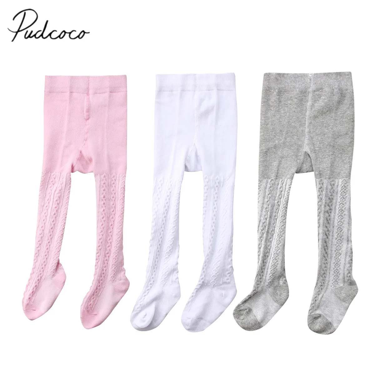 

2018 Brand New Toddler Infant Baby Girls Cotton Pantyhose Stockings Solid Long Skinny Autumn Winter Stockings Tights (Pack of 3)