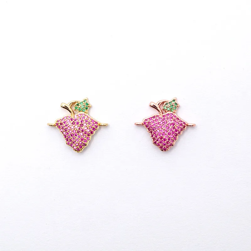 

Sexy Mom Jewelry Findings Connector Triangle Diy Accessories Metal Copper Strawberry