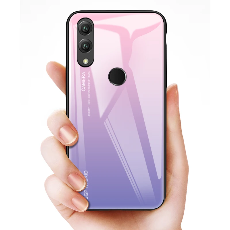Стеклянный чехол бампер для Honor 8x10 9 lite легкий телефона защитный Huawei 8 life лте hawawi