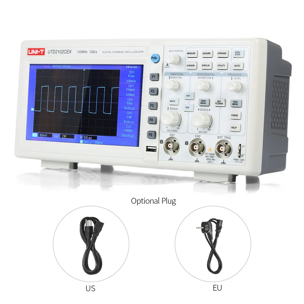 UNI-T UTD2102CEX осциллограф электронный измерительный инструмент осциллограф цифровой осциллограф