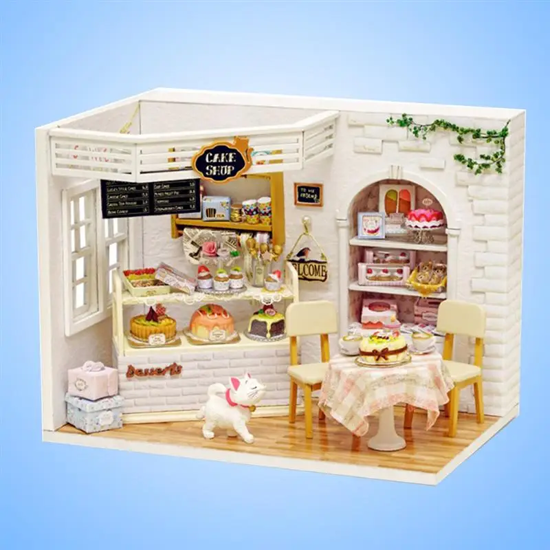 Миниатюрный домик сделай сам миниатюрный дом ручной работы креативный в сборе