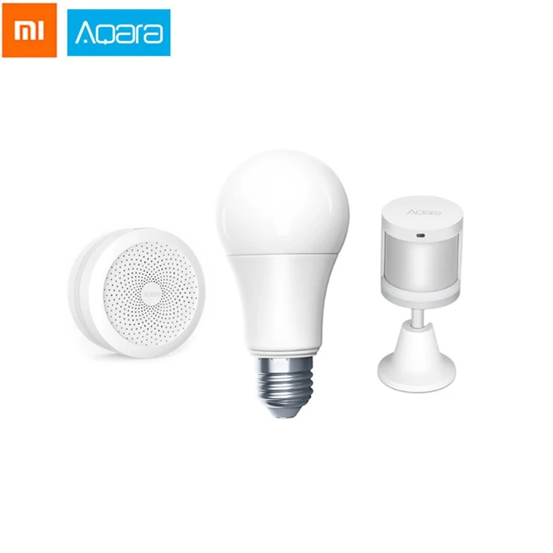 

Xiaomi Aqara Smart Light Set Hub Bulb Human Body Sensor For Smart home kit Work With Xiaomi Mi Home App Smartphone Control