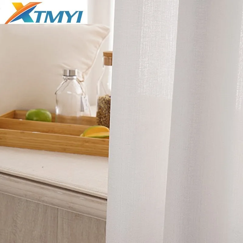 

Bedroom modern white tulle home decor window living room curtain tulle custom