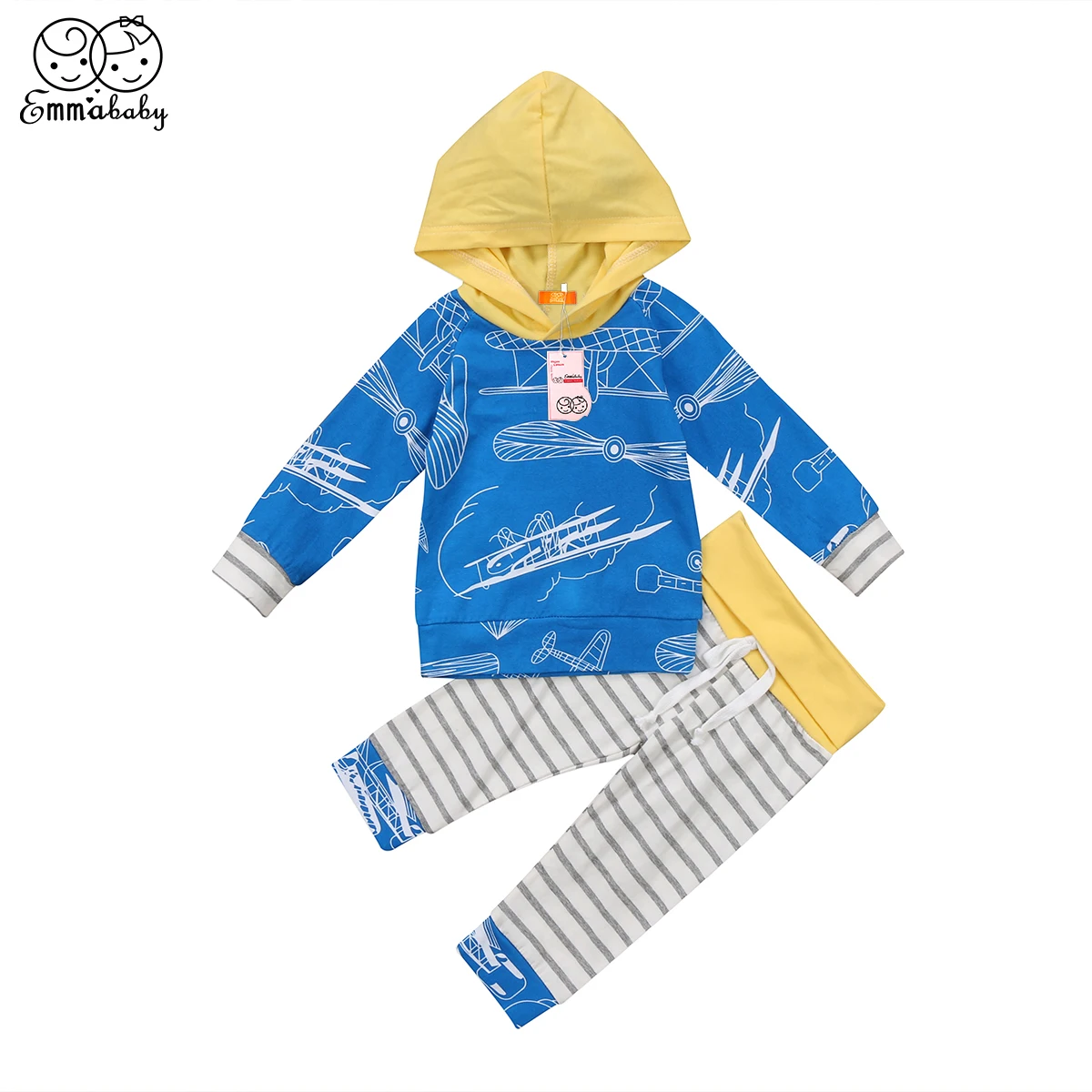 Emmababy/Новинка 2019 хлопковая толстовка с длинными рукавами для маленьких мальчиков
