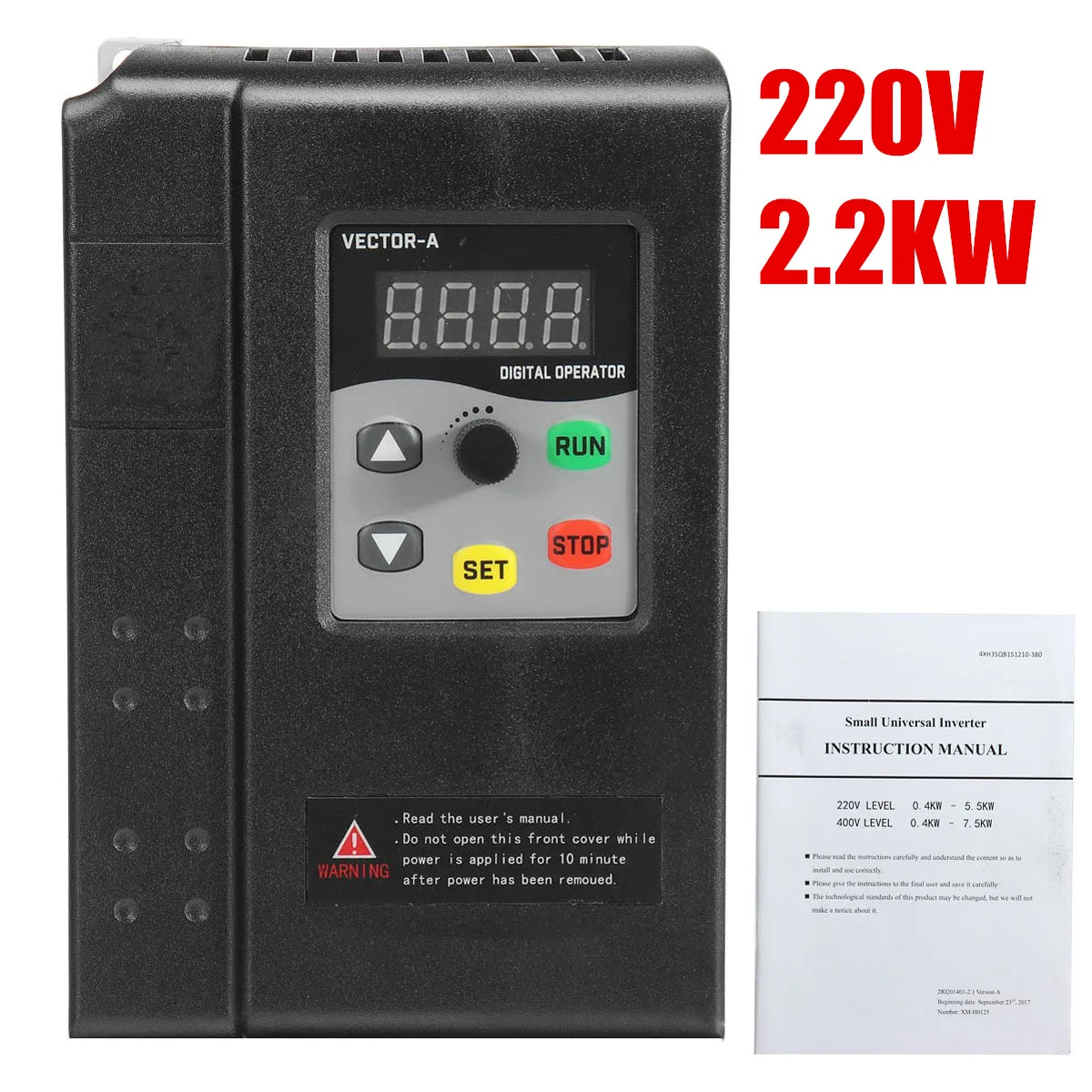 

CNC Spindle motor speed control 220V 2.2KW VFD Variable Frequency Drive VFD 3 Phase frequency inverter For Motor NEW