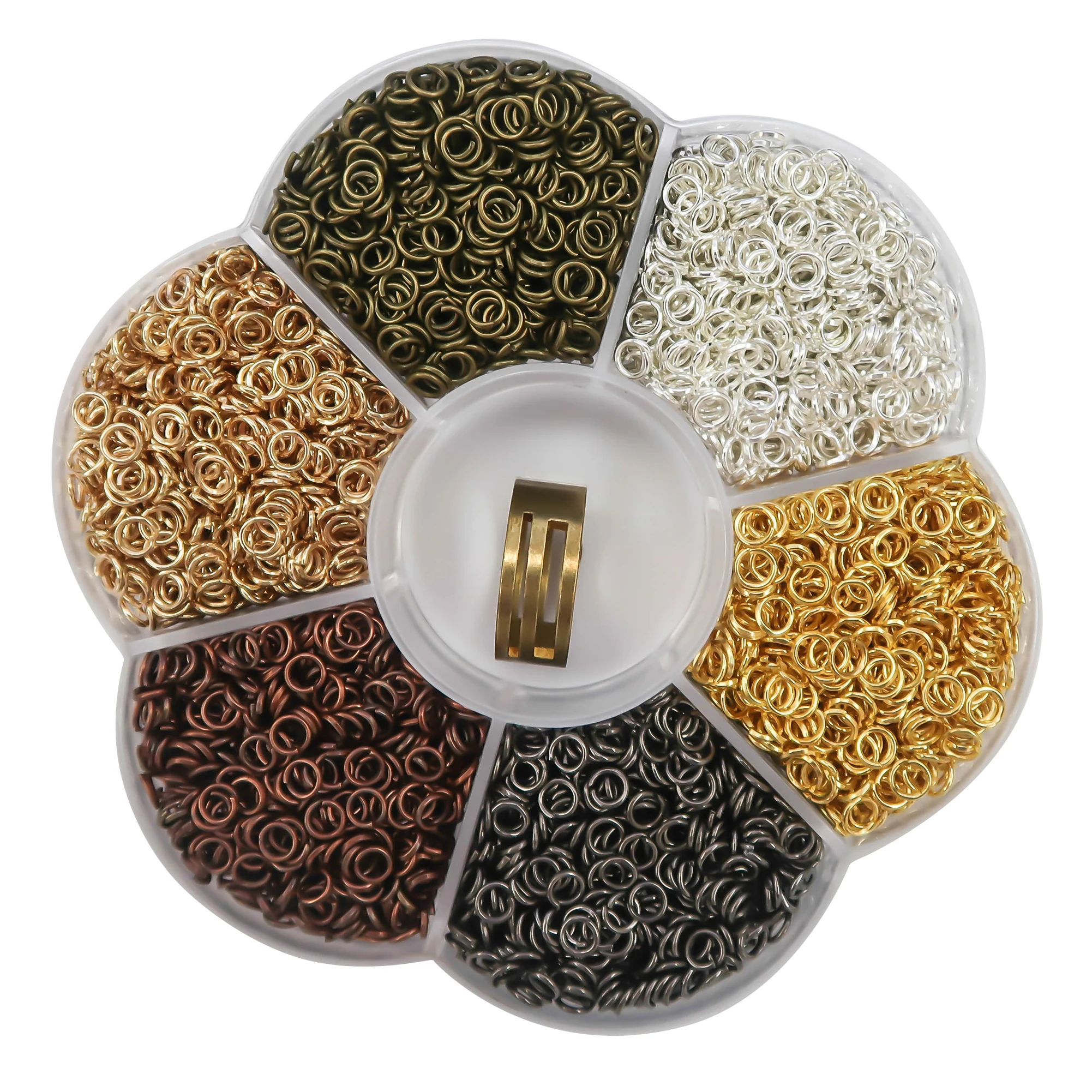

TOAOB 2400pcs Open Jump Rings 4mm Mixed Colors with Opener Tool for Jewelry Making