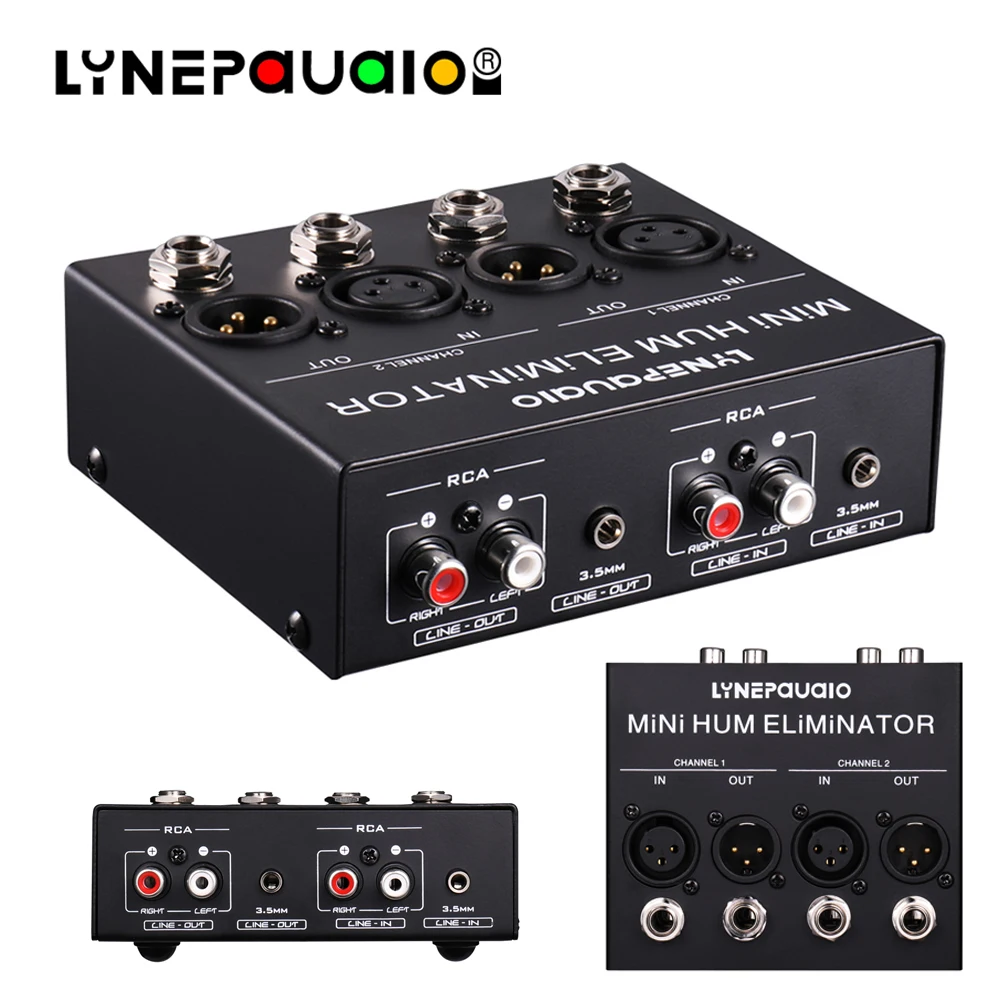

Beep Canceller Signal Isolator AC 50/60Hz Ground Loop Click Eliminator Balanced Line And Unbalanced Line Automatic Conversion