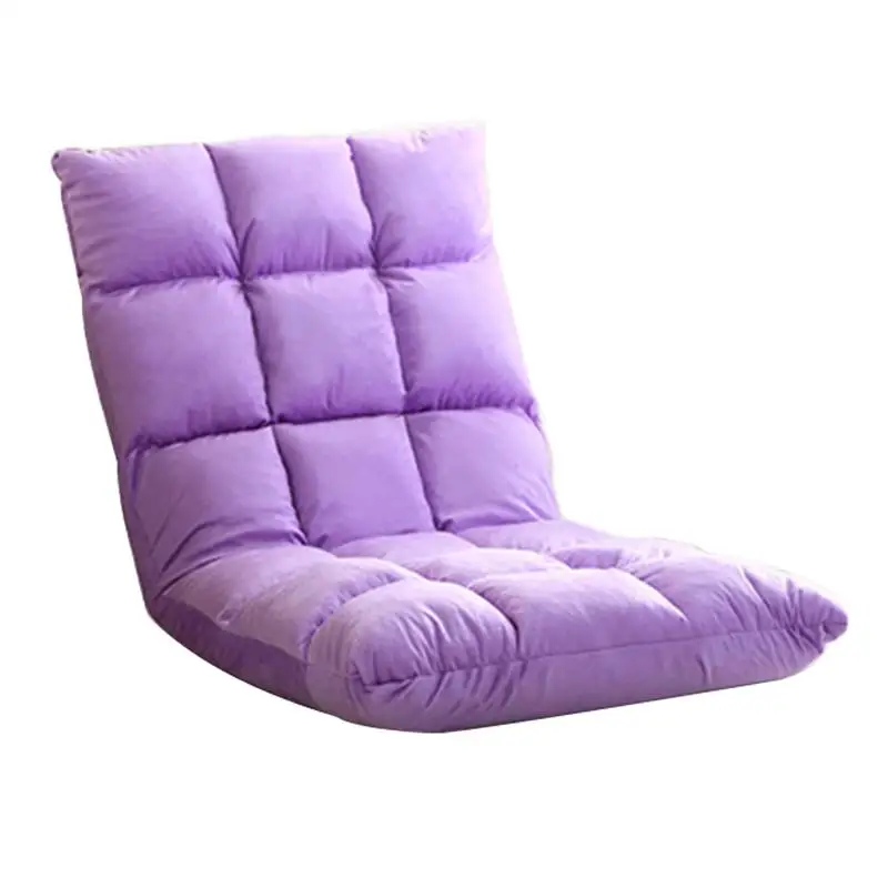 

Direct Fluffy Floor Chair Low Resilience Polyurethane 42 Stage Reclining Microfiber Fabric Width 50 Cm Black
