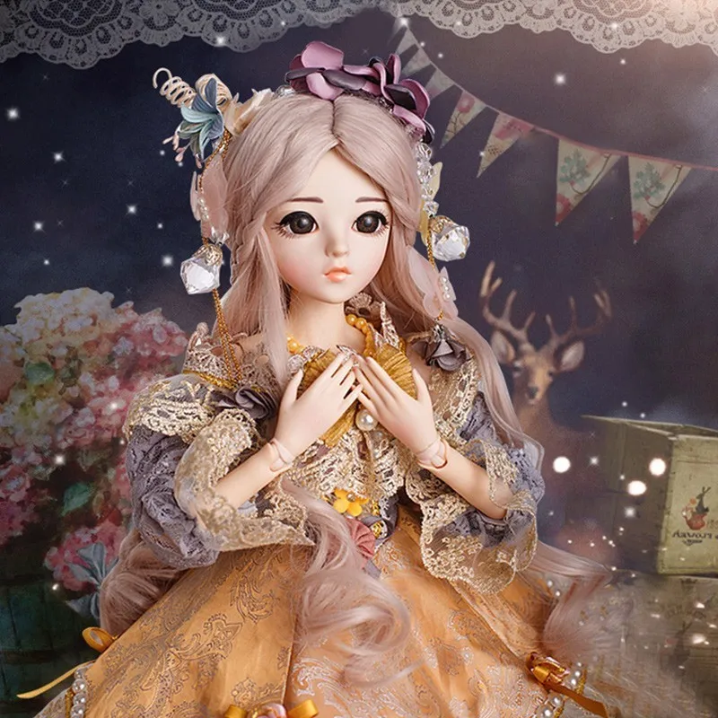 Doris Katie A Doll 60 Joint Facelift Doll Children Girl Simulation Princess Toys