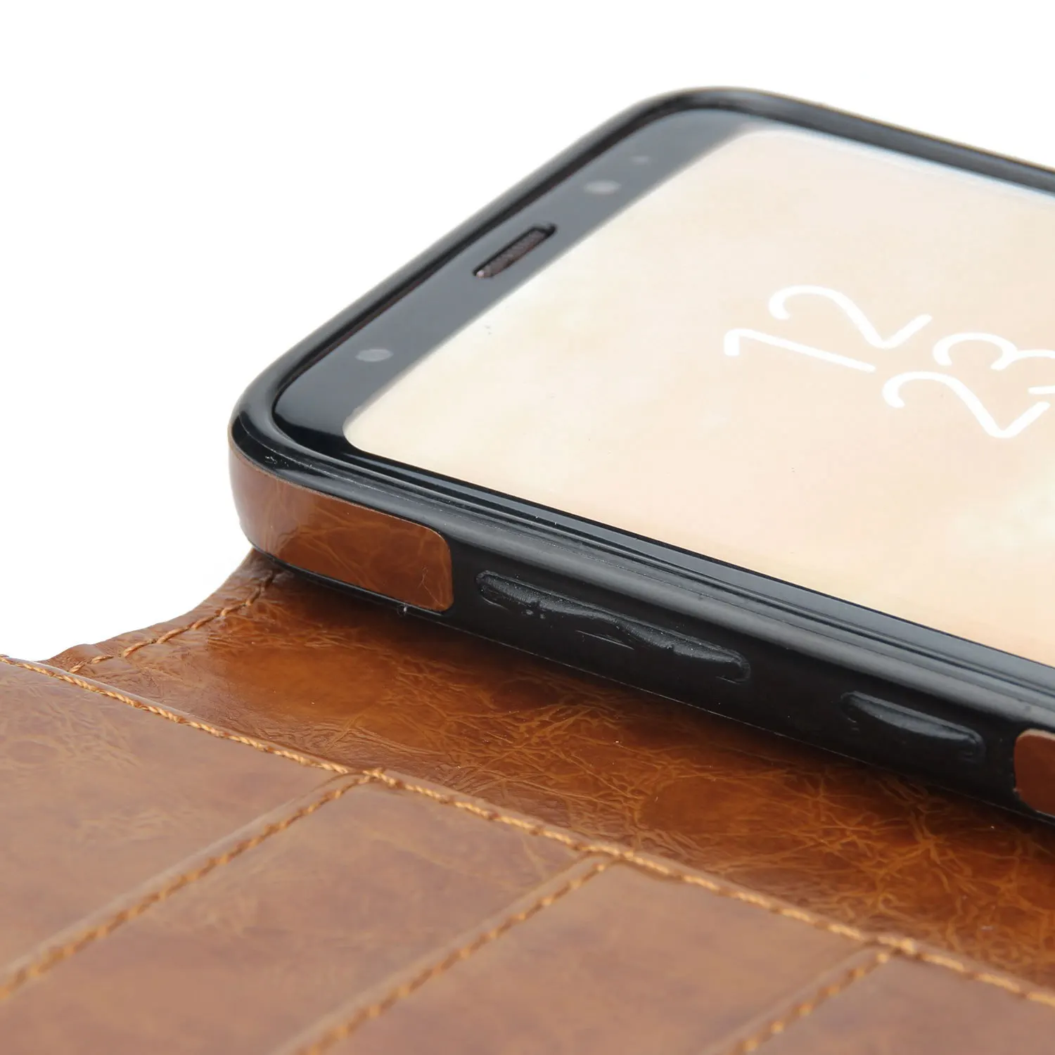 Чехол Кошелек из искусственной кожи KISSCASE для Samsung Galaxy S6 S7 Edge S8 S9 Plus винтажная