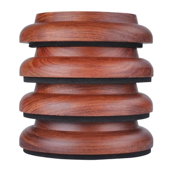 

4Pcs Upright Piano Caster Cups,Solid Wood Piano Caster Piano Leg Floor Protectors with Non-Slip Anti-Noise Foam for Hardwood F