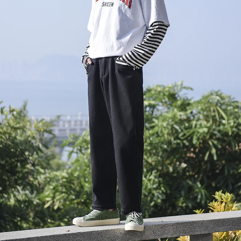 Men's Casual Pants 019 Spring New Youth Popular Solid Color Trend Loose Casual Pants Youth Wild Harem Pants Youth Men's Clothing