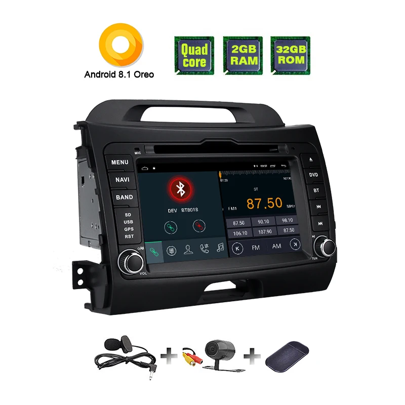 автомобильный gps android плеер 2 din