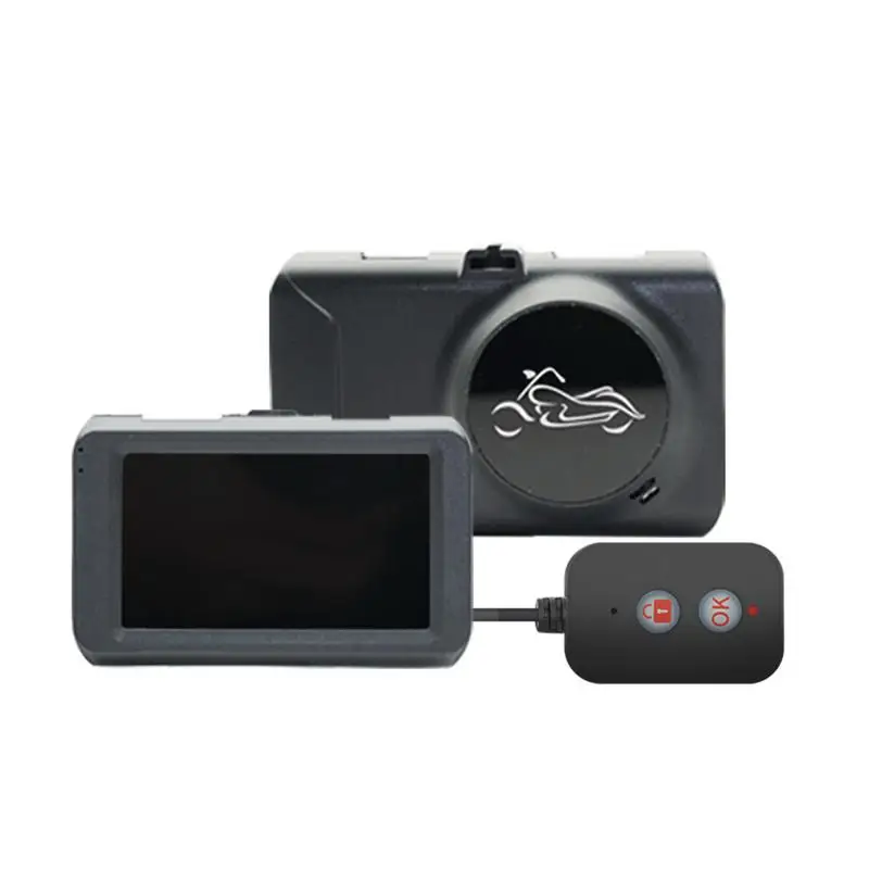 

Motorcycle Driving Recorder 3 Inches Split Screen Visible High Definition Waterproof Front Rear Dual Lens Locomotive Recorder