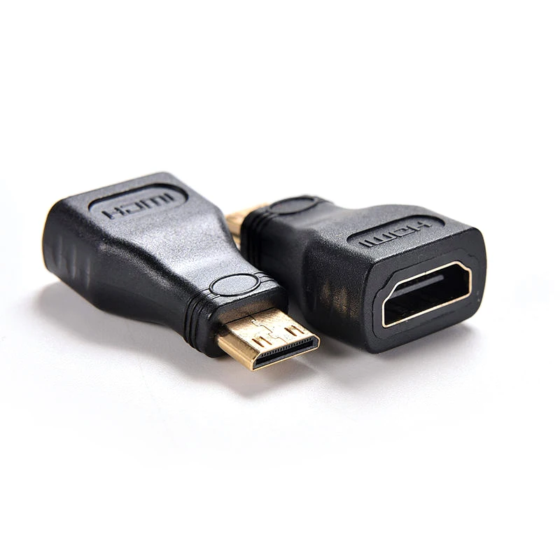 Оптовая продажа высококачественный черный удлинитель HDMI мама кабель адаптер с