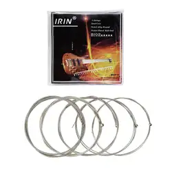 IRIN 5 шт. Струны для электрической бас-гитары Набор никелированный сплав стальной сердечник обернутый шнур 5-струны Замена баса аксессуар B102
