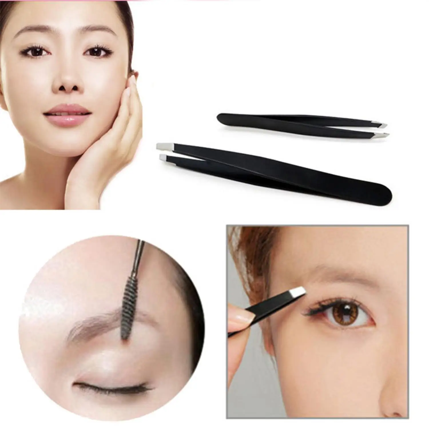 Manual Eyebrow Grooming Women Tools Tweezer New Makeup Eyebrow Bevel