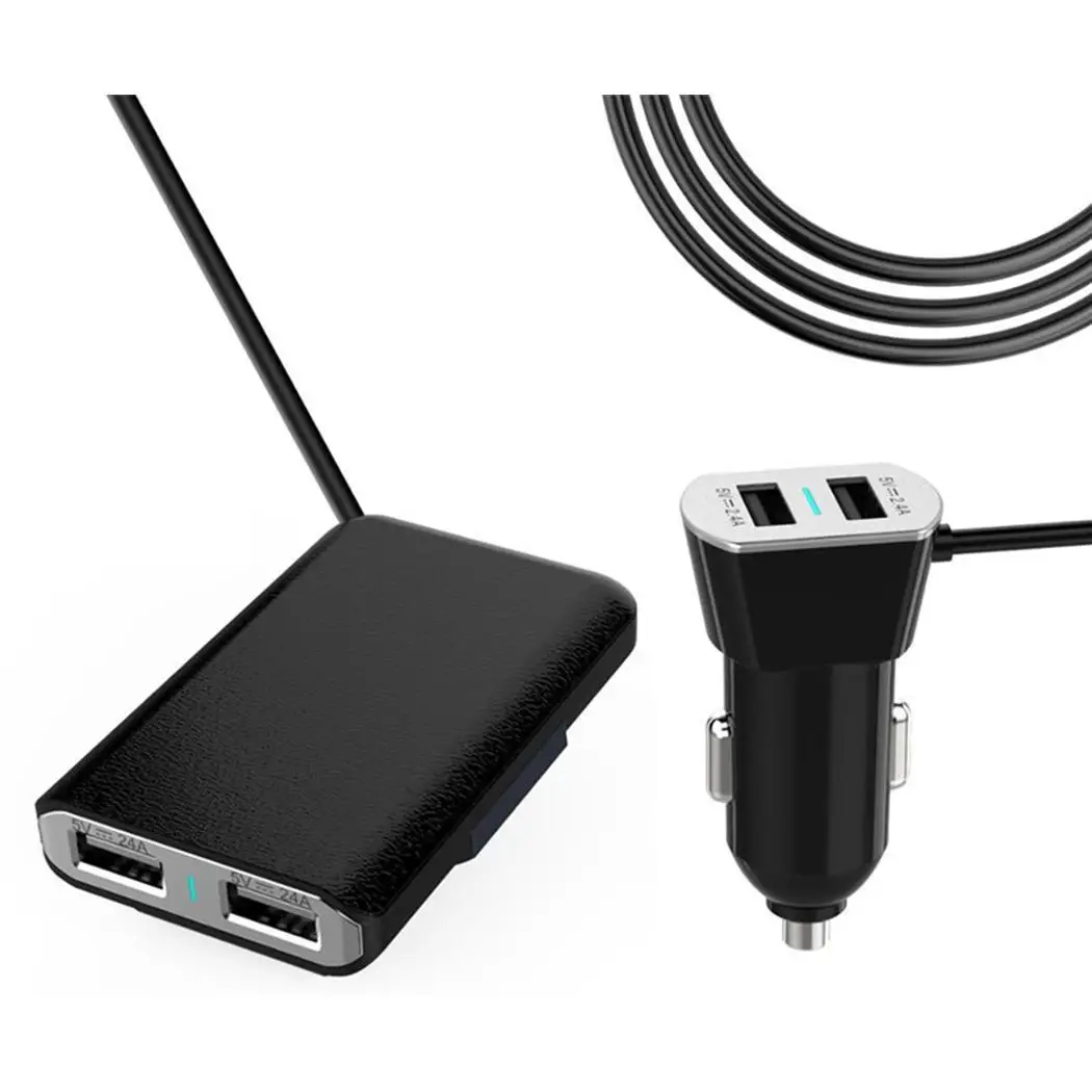 Универсальное автомобильное зарядное устройство WOOKRAYS 5 в 2 4 А с usb портами адаптер