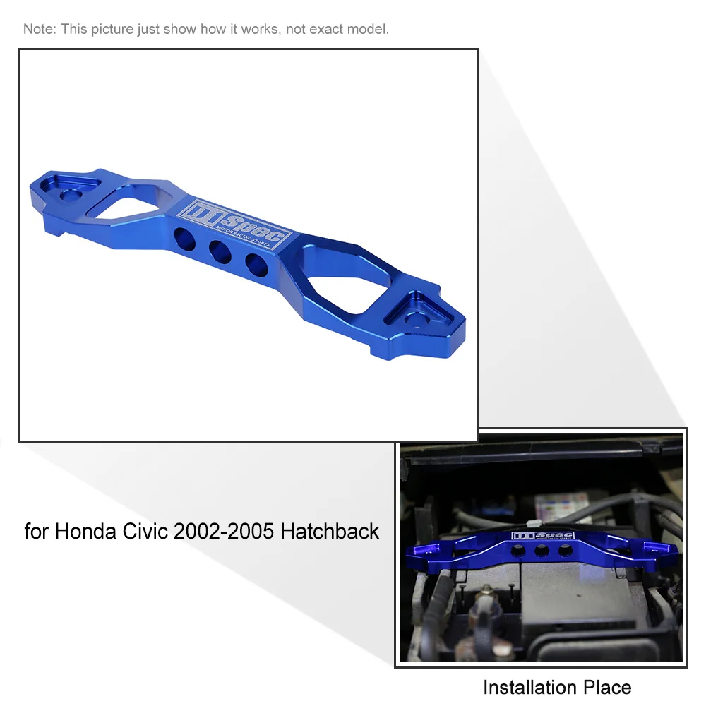 KKMOON Aluminum Alloy Car Battery Fasten Bracket Modification Accessories for Honda Civic 2002-2005 Hatchback | Автомобили и