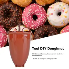 DIY кухонные инструменты, инструмент для изготовления пластиковых пончиков, инструмент для глубокой жарки, для приготовления пончиков, легкая быстрая портативная Арабская вафельная форма для пончиков, диспенсер