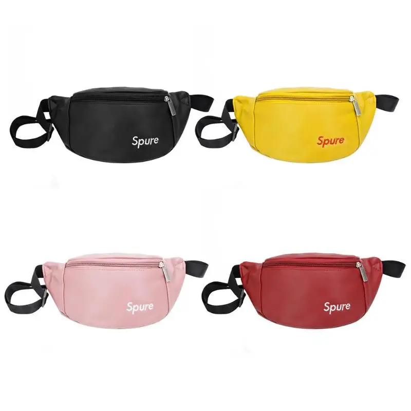 

Kids Boys Girls Shoulder Waist Belt Packs Bum Money Fanny Pouch Unisex PU Leather Crossbody Chest Bags 2019 Hot Selling