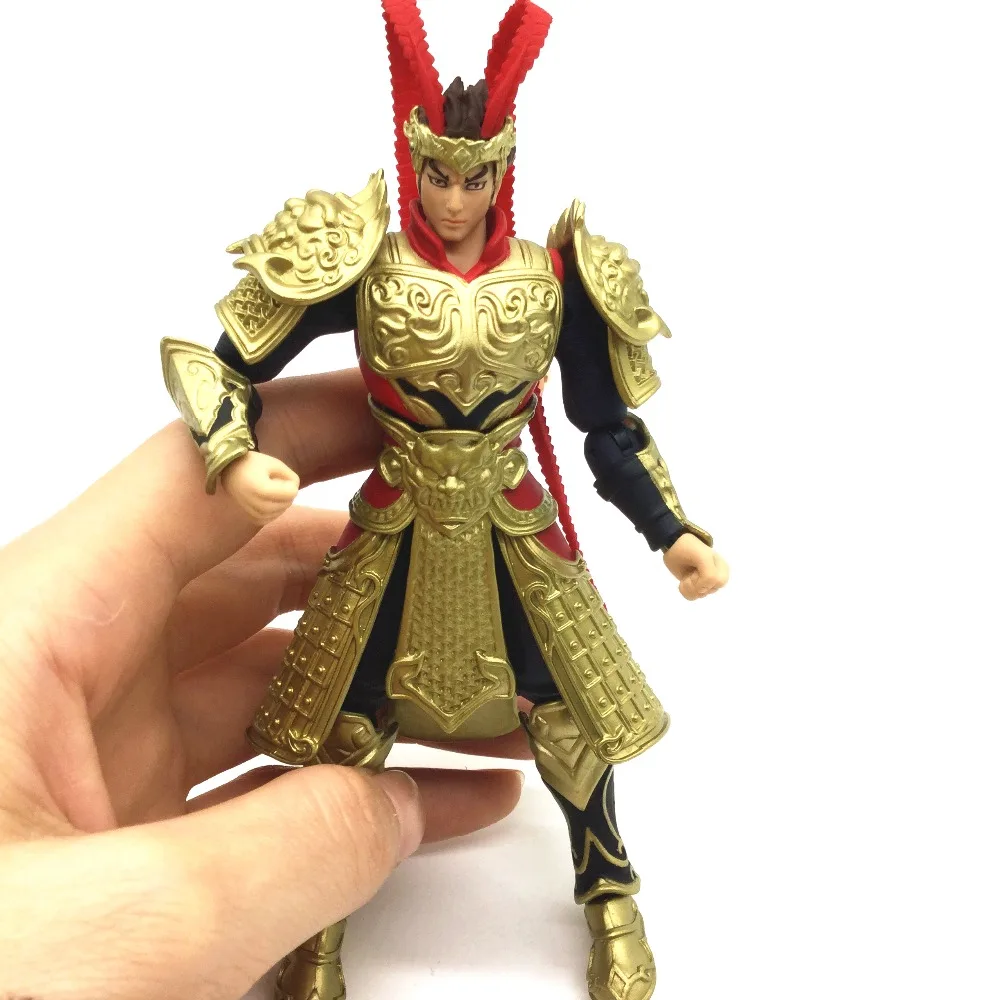 

3.75''1/18 Action figures Ancient chinese general super movable figures model doll Free shipping