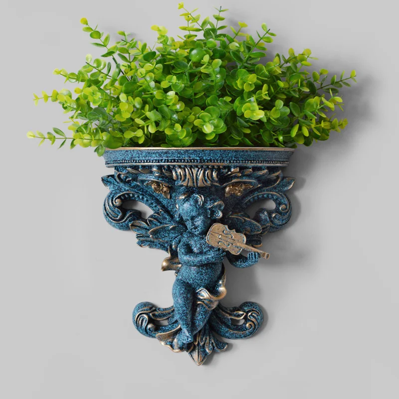 

European Style Wall Hanging Creative Plant Holder Flowerpot Angle Vase Decor home party wedding decoration