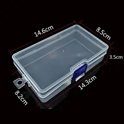 Прямоугольник Пластик прозрачный чехол Коробка для хранения Коллекция Организатор Дисплей Портативный