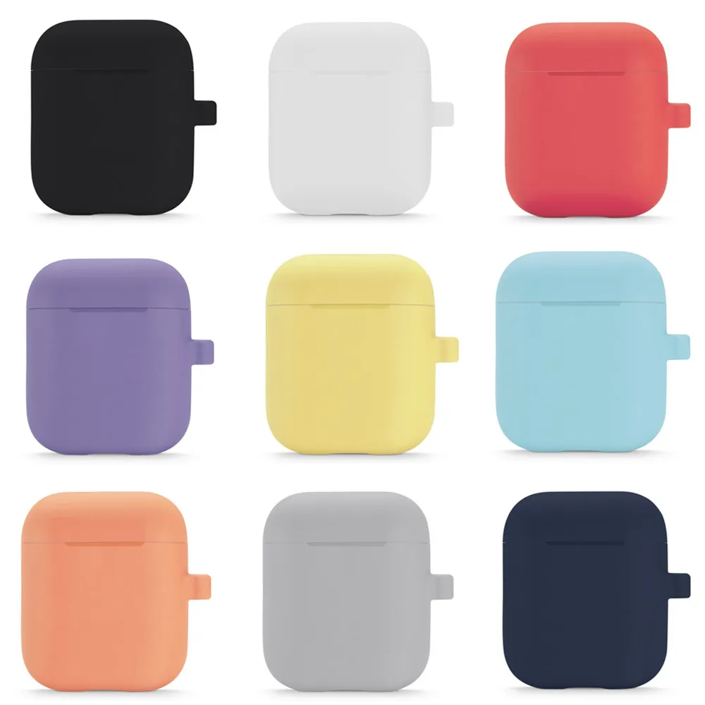 Мягкий силиконовый чехол для Apple защитный Airpods наушников Air Pods ультратонкий