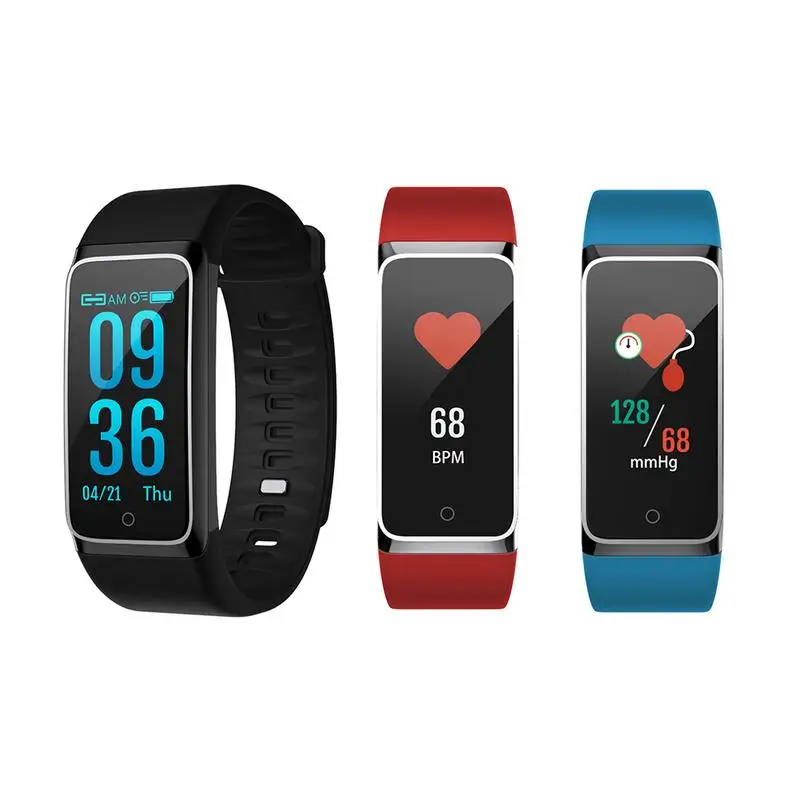 

Color Bracelet Heart Rate Blood Pressure Sleep Monitoring Wristband Multiple Sports Mode Watch Information Push Wristband